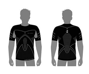 Massi M/C Thermetic Evolution Carbon Maglietta, Uomo, Nero, XL