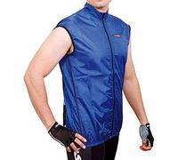 Massi microfoni, Gilet Senza Maniche da Ciclismo per Uomo, Uomo, Blu, XL