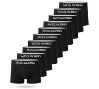 Massi Morino Boxer da Uomo in Cotone (Confezione da 6 o Singolo) | Slip da Uomo Neri con Elastico Largo | Senza Etichetta & Traspiranti (S-XXL)