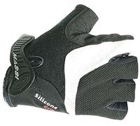 MASSI Silicon CX - Guanti da Ciclismo Unisex, Colore Nero/Bianco, Taglia S