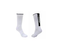 Massi Team - Calze a compressione da ciclismo, per mountain bike, colore bianco, taglia L