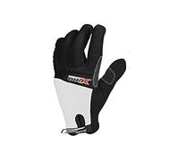Massi X-PRO Descend - Guanti da Ciclismo Unisex, Colore Bianco/Nero, Taglia S
