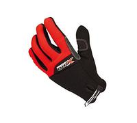 Massi X-PRO Descend - Guanti da Ciclismo Unisex, Colore Nero/Rosso, Taglia XL