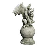 Massiccia figura di pietra edizione speciale Gargoyle Drago su pietra palla Fusioni frostfest
