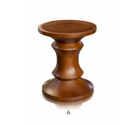 Massiccio Noce Sgabello Tavolino Salotto Legno Walnuss. 3 Varianti