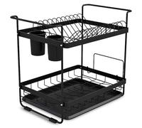 Massido Scolapiatti per stoviglie, 44 x 31 x 39 cm, nero