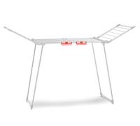 Massido Stendibiancheria XXL, antiruggine, per esterni, allungabile, telescopico, per asciugatrici, stabile, con piedini antiscivolo, grande superficie di asciugatura 27 m, Lydia, 190-260 x 60 x 117