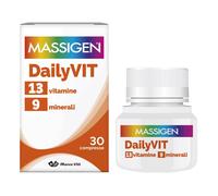 Massigen Dailyvit+ 13 Vitamine 9 Minerali Integratore, 30 Compresse
