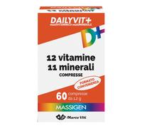 Massigen Dailyvit+ 13 Vitamine 9 Minerali Integratore, 60 Compresse