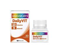 Massigen Dailyvit+ - Integratore multivitaminico per il fabbisogno nutrizionale, 30 compresse