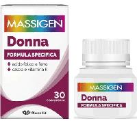 Massigen Integratore multivitaminico e multiminerale Donna – con acido folico e ferro, 30 compresse