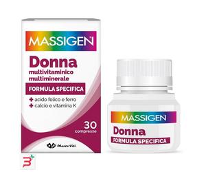 MASSIGEN DONNA MULTIVITAMINICO E MULTIMINERALE 30 COMPRESSE RIVESTITE