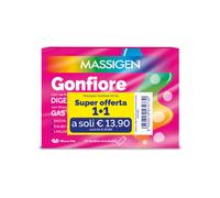 Massigen - Gonfiore 20 Stick Orosolubili, Integratore con Enzimi, Fermenti Latti