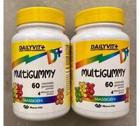MASSIGEN GUMMY 120caramelle bambini 4-14anni: Multigummy o Sonno o Vit.C o Vit.D