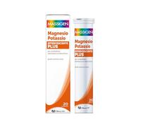 MASSIGEN Magnesio e Potassio Plus Arancia Rossa, 20 compresse effervescenti