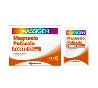 Massigen Magnesio e Potassio Forte Zero Zuccheri - Integratore salino per la stanchezza, 30 bustine