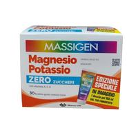 Massigen Magnesio e Potassio Zero Zuccheri 30 bustine - Integratore Alimentare