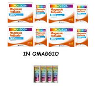 MASSIGEN MAGNESIO E POTASSIO ZERO ZUCCHERI 120 BUSTINE + 4 GEL DOCCIA OMAGGIO