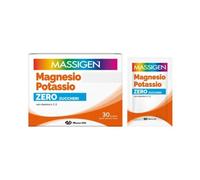 Massigen - Magnesio E Potassio Zero Zuccheri 30 Bustine Gusto Arancia Rossa - Integratore Di Vitamine E Minerali
