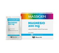 MASSIGEN Magnesio 200mg Limone, 20 buste da 6 grammi