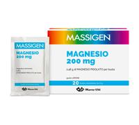 MASSIGEN Magnesio 200mg Limone, 20 buste da 6 grammi