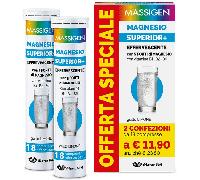 Massigen Magnesio Superior+ Effervescente Integratore 18 +18 Compresse PROMO