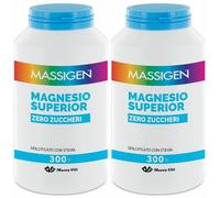 MASSIGEN® Magnesio Superior Zero Zuccheri 2x300 g Polvere per soluzion
