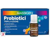 MASSIGEN PROBIOTICI Tripla Azione ►PROMO 2 CONFEZIONI◄ 10 + 10 flaconcini
