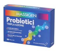Massigen Probiotici Tripla Azione Integratore di Fermenti Lattici, 12 Stickpack