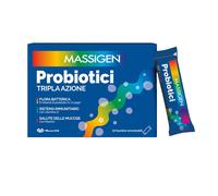 Massigen Probiotici Tripla Azione Integratore di Fermenti Lattici, 12 Stickpack