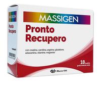 Massigen - Pronto Recupero Integratore Stanchezza Gusto Arancia Rossa Confezione 18 Bustine