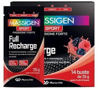 Mass Sport Full Recharge, 14 Buste da 7,5 g, Integratore per Sportivi con Creatina, Magnesio, Vitamina C e B, Supporto per Energia e Recupero Muscolare, Senza Glutine e Lattosio