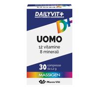 Massigen Uomo Formula Specifica Integratore 12 Vitamine 8 Minerali, 30 Compresse