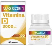 Massigen Vitamina D 2000 UI Integratore Per Sistema Immunitario 90 Capsule
