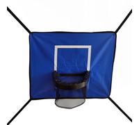 Massimizza i momenti di divertimento in interni ed esterni del cerchio regolabile per basket su un letto di salto (blu)