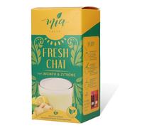 MASSIMO MIA Fresh Chai Zenzero e Limone Instant Tè al latte, confezione da 8 (10 bastoncini da 25 g), facile preparazione, solubile, 80 tazze, confezione da scorte