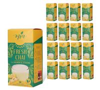 MASSIMO MIA Fresh Chai Zenzero & Limone latte in polvere, confezione da 16 (10 bastoncini da 25 g), facile preparazione, solubile, 160 tazze, confezione da magazzino