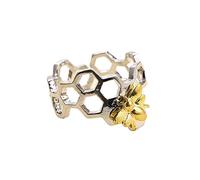 Massive Anello da Dito da Uomo a Nido d'Ape Regolabile Aperto Anello Gioielli Accessori per Le Donne Regalo Clever And Attractive