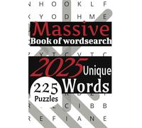 Massive Book Of Word Search: Word searches with easy to read print, 6x9 inches, 338 pages, 225 Puzzles...Gift For Vacations, Holidays and Free Times