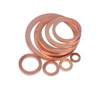 Massive Brass-Copper Washers Set 10-50 Pcs M5 M6 M8 M10 M12 M14 M16 M18 M20 M22 Copper Flat Gaskets Oil Pan Plugs and Oil Seals