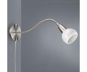 MASSIVE-PHILIPS EMERALD APPLIQUE ACCIAIO VETRO 52071/31/10 PRESA PULSANTE ON-OFF