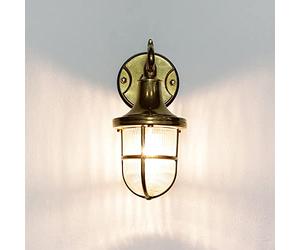 Massive Premium LAMPADA PARETE IN OTTONE E27 max. 18W 230v Lampada da giardino lampade da giardino lampada da esterno lampada da parete lampada applique per esterni esterno