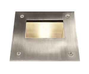 Massive Recessed spot light - outdoor lighting (Spot, AC, E27, Stainless steel,