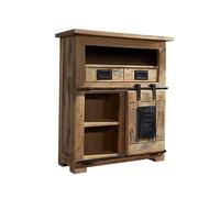 MASSIVMOEBEL24.DE Credenza Mango Railway #152 - Colori Diversi, Colore:Laccato Naturale, Misure:75x36x90 cm (LxPxA)