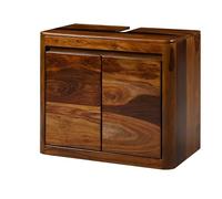 MASSIVMOEBEL24.DE Mobile lavabo in legno di palissandro laccato marrone scuro TORONTO - Dimensioni diverse, Colore:laccato marrone scuro, Misure:70x40x60 cm (LxPxA)