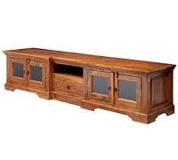 MASSIVMOEBEL24.DE OXFORD #0339 Mobile TV in legno di acacia - laccato/miele 210x50x50