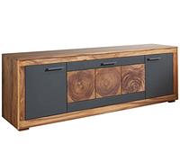 MASSIVMOEBEL24.DE Turin #07 Mobile TV in Legno di sheesham - decapato 178x46x62