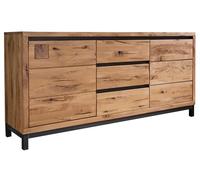MASSIVMOEBEL24.DE VILLANDERS #109 Credenza in Legno di Quercia Selvatica - Oliato/Natur 175x45x85