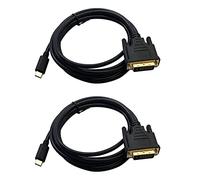 Masslla 2 cavi USB tipo C a DVI, da USB tipo C a DVI 24+1, adattatore 4K 30Hz (1,8 m), 3 per 2017/2016 Pro