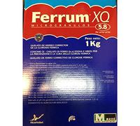 Massò Agro FERRUM XQ 5.8 concime Chelato di Ferro EDDHMA e EDDHA 1 kg correttore della clorosi Ferrica
